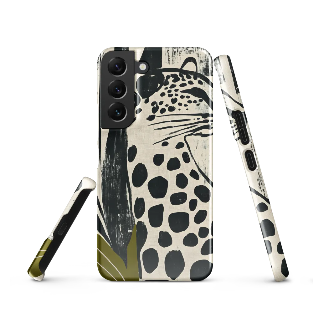 Leopard in Silhouette: A Modern Appeal | Phone Case |  S22 | Snap Case | Glossy