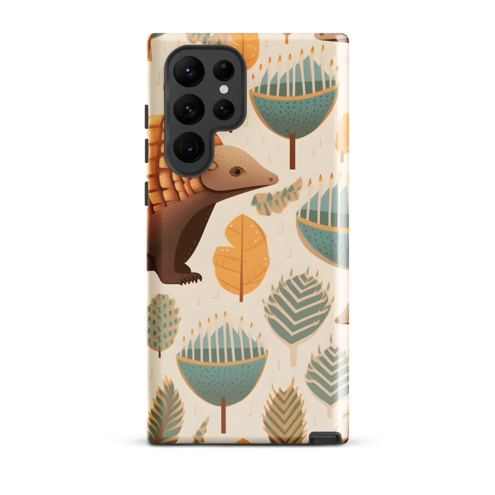 Pangolins in a Whimsical Habitat