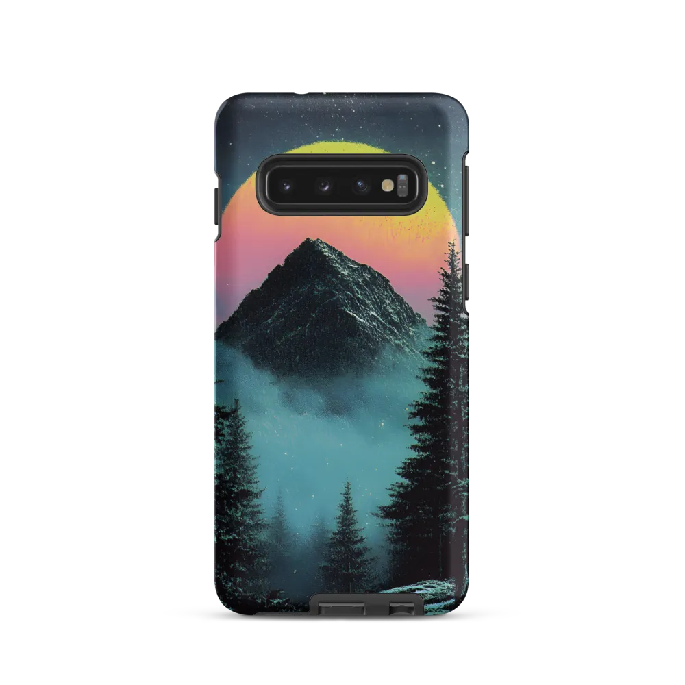 Ethereal Peaks Under Celestial Lights