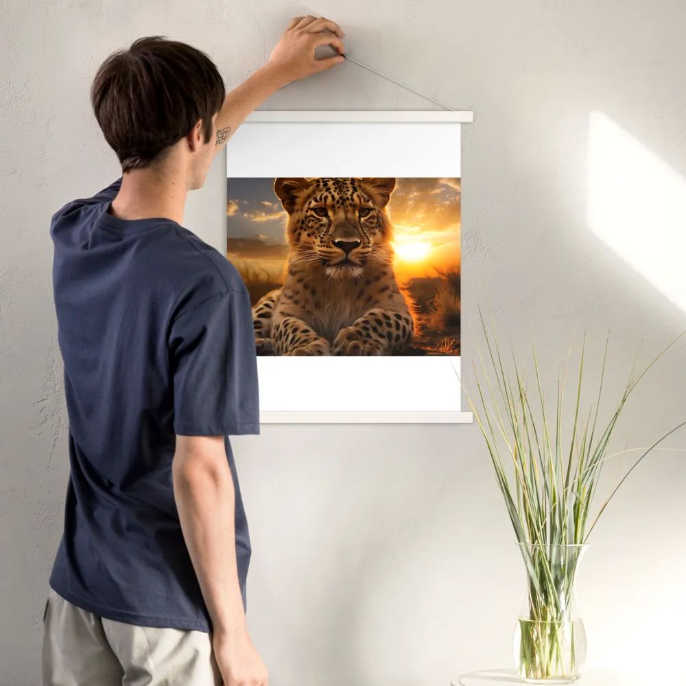 Regal Presence: The Leopard at Sunset