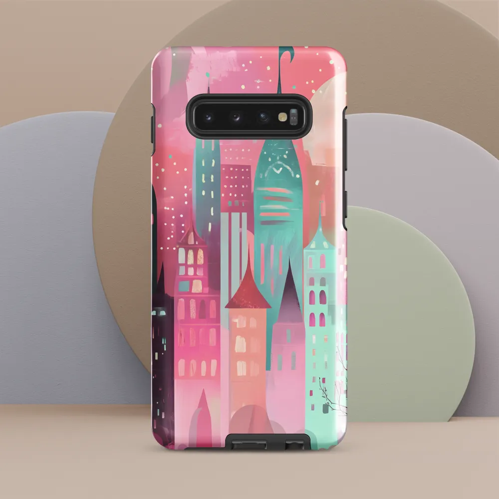 Whimsical City at Dusk | Phone Case |  S10 Plus | Tough Case | Glossy