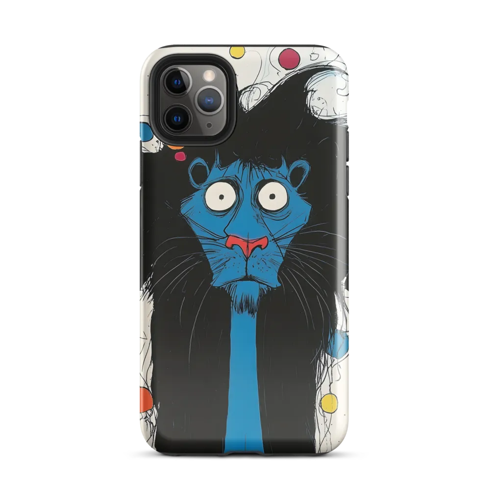 Whimsical Blue Lion | Phone Case |  11 Pro Max | Tough Case | Glossy