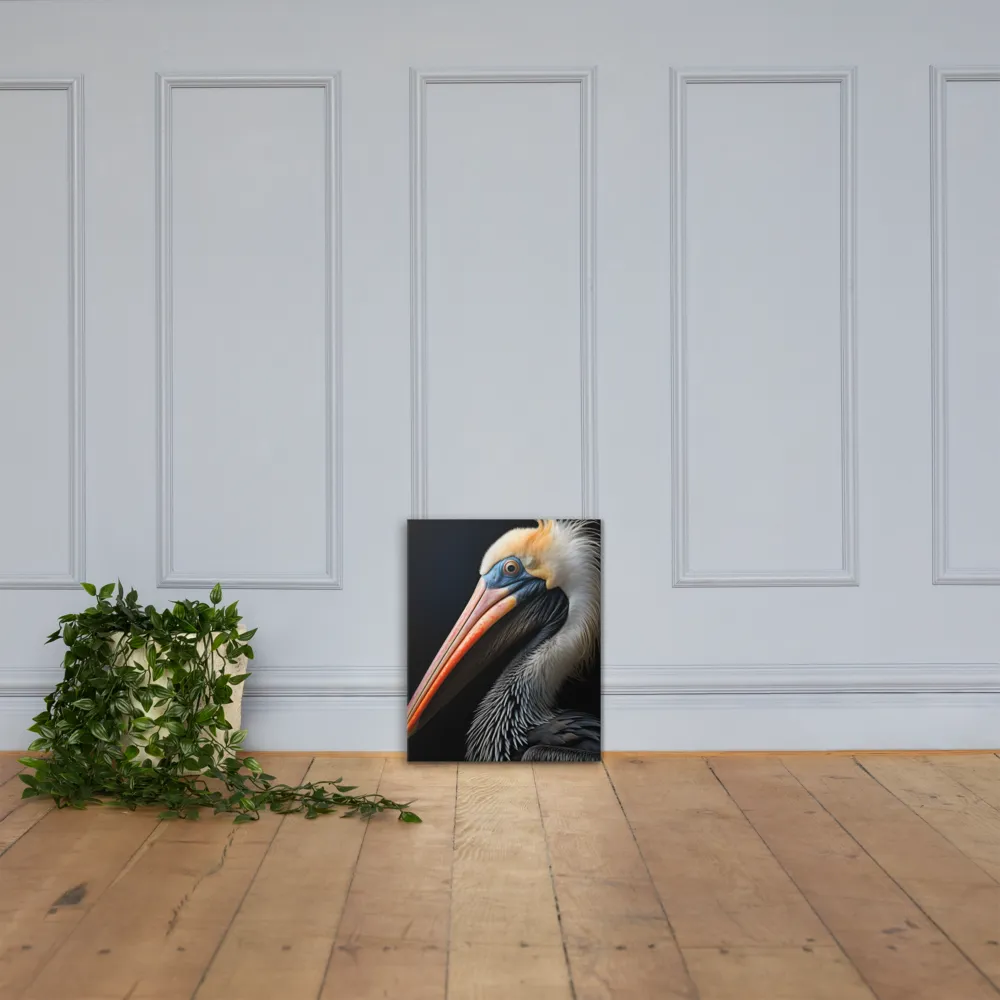 Majestic Portrait of a Pelican | Canvas | 16″×20″