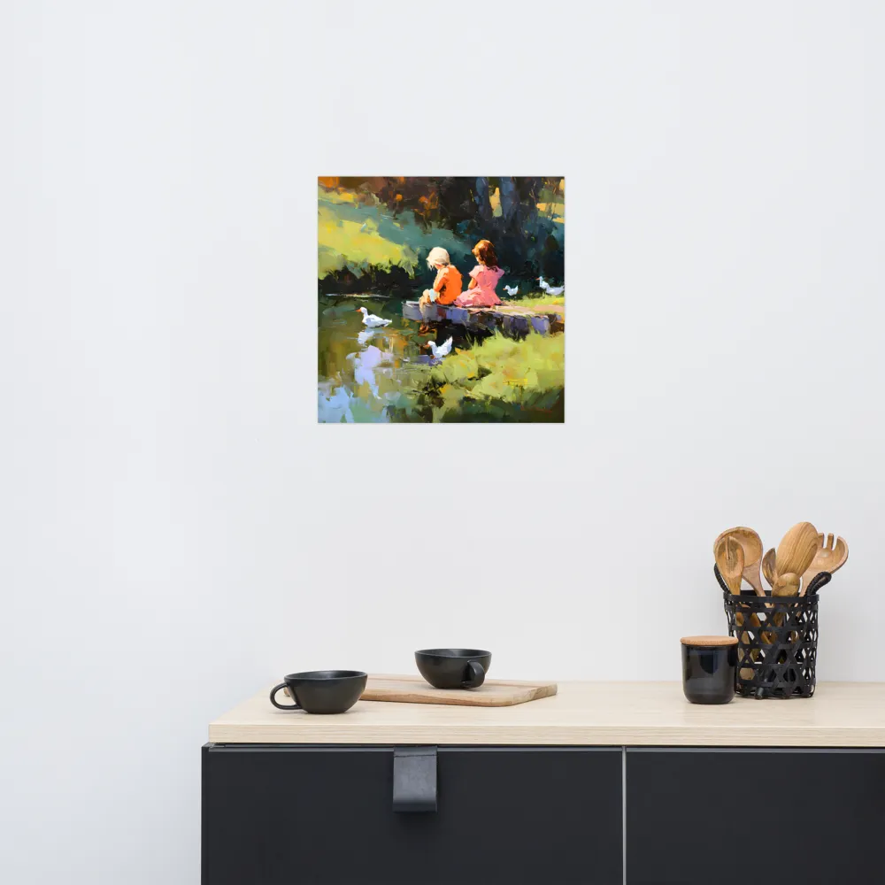 Pondside Reverie 
 Poster | 18″x 18″