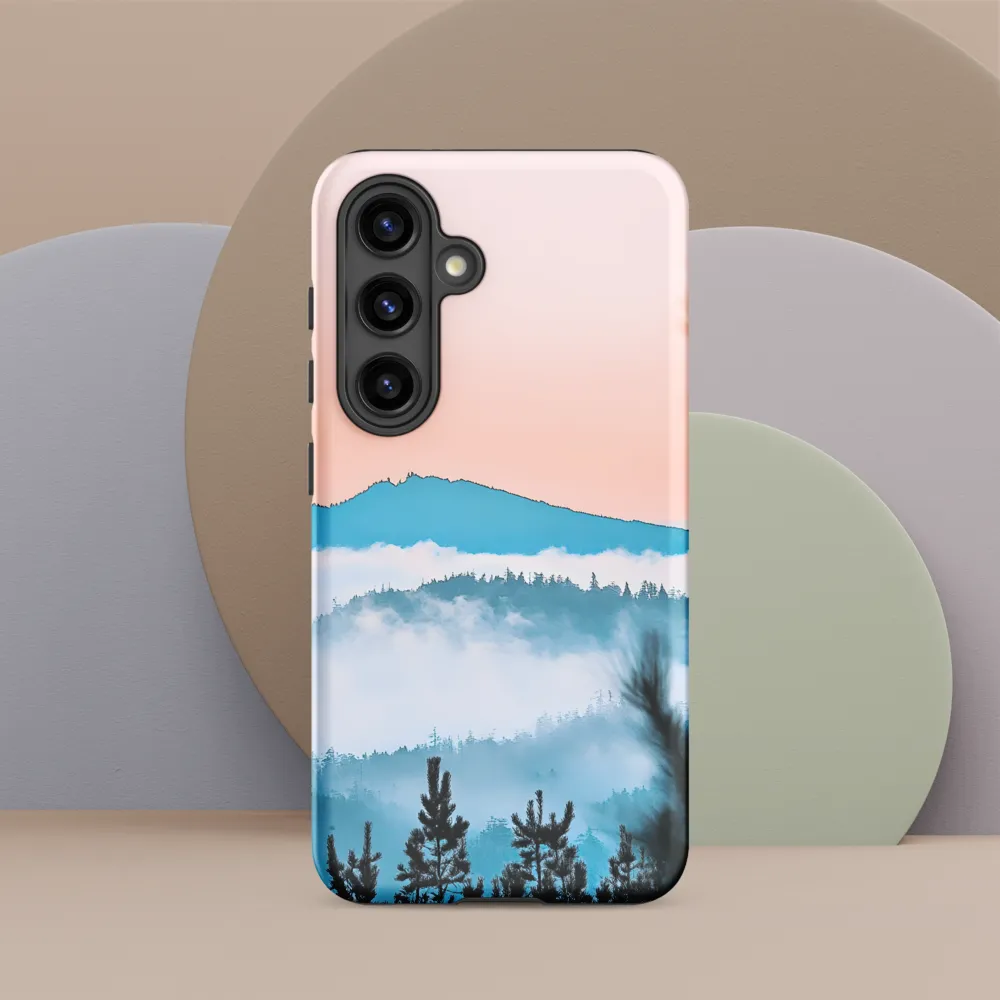 Tranquil Dawn Over Mountains | Phone Case |  S24 | Tough Case | Matte