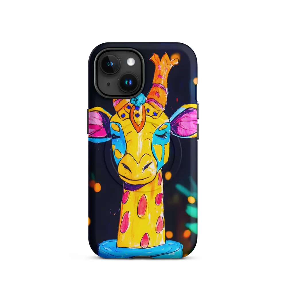 Whimsical Giraffe in Vibrant Colors