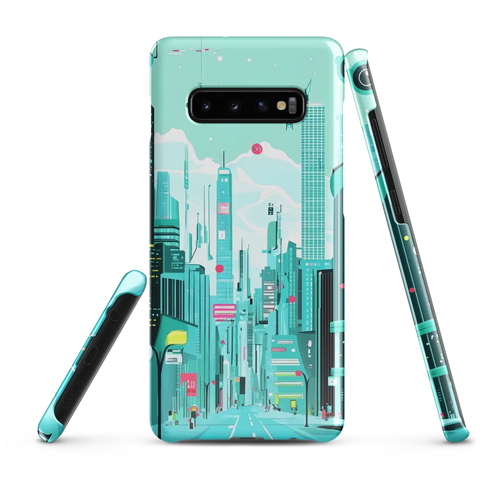 Urban Dreams: A Futuristic Cityscape | Phone Case |  S10 Plus | Snap Case | Glossy