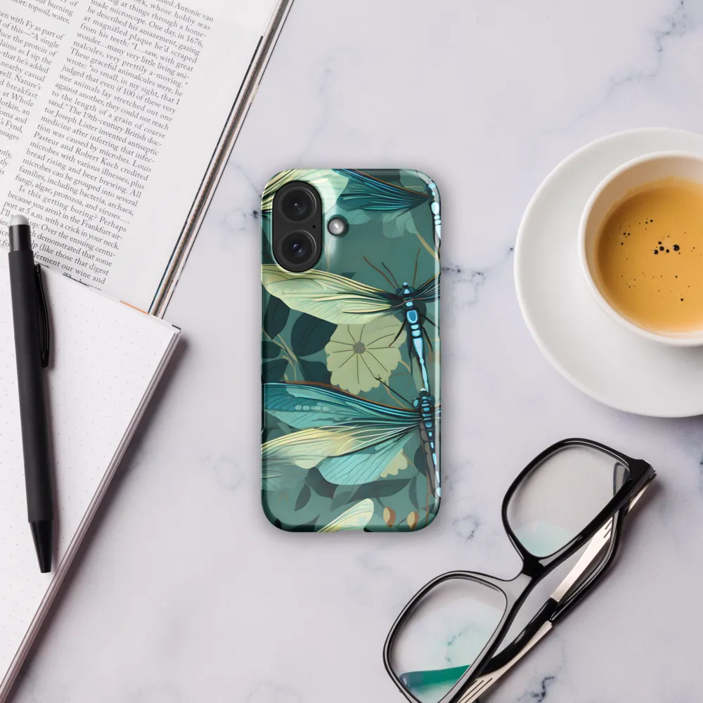 Whispers of Nature: Dragonflies in Harmony | Phone Case |  16 | Snap Case | Glossy