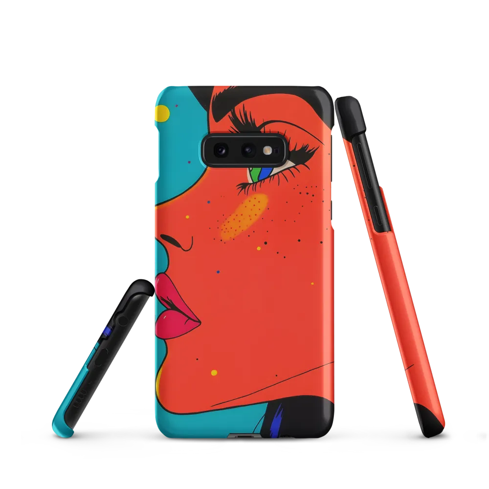 Vibrant Feminine Profile in Pop Art
