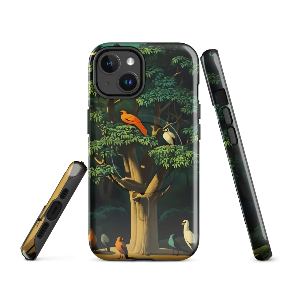 Harmony in Color: A Surreal Bird Symphony