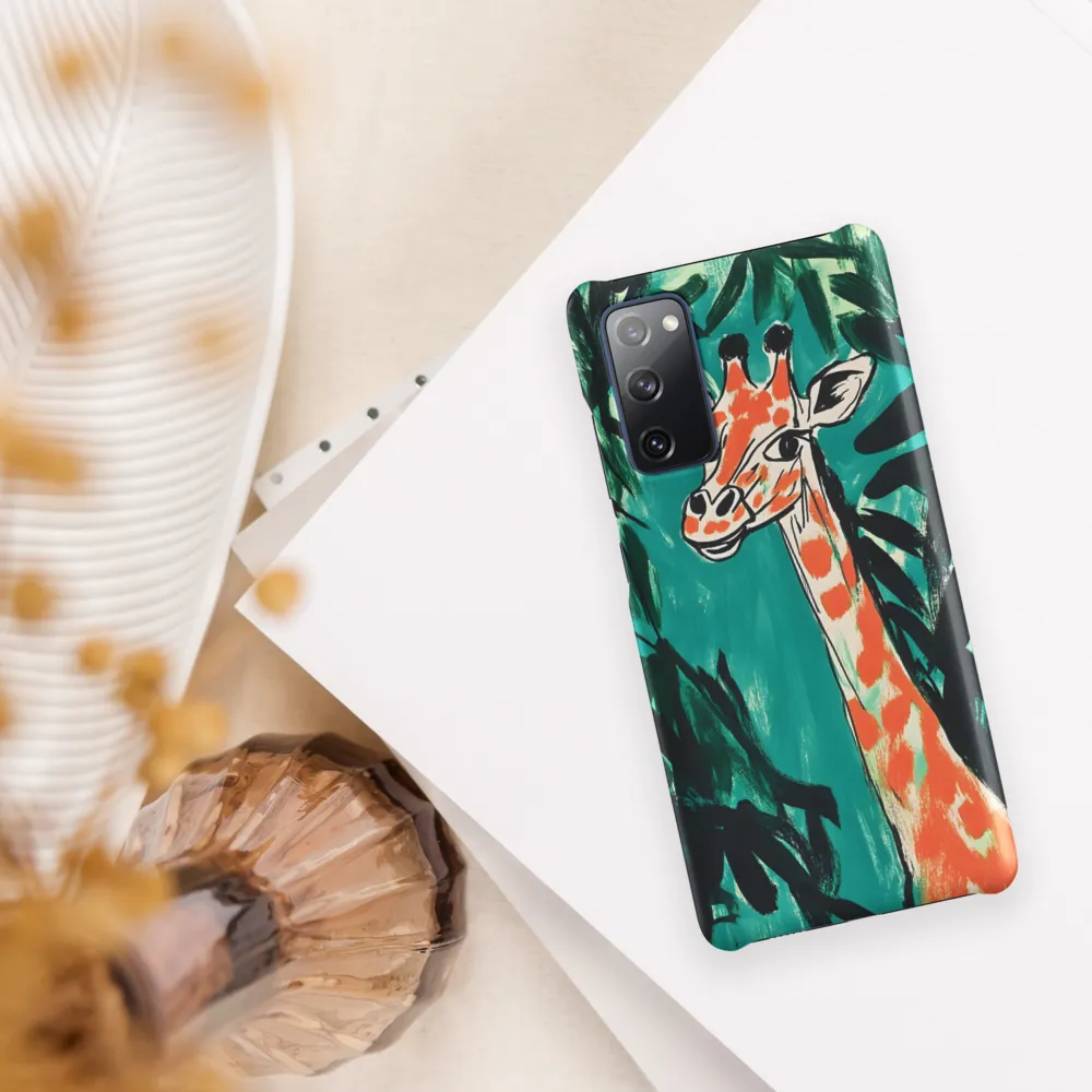 Curious Giraffe in Lush Greenery | Phone Case |  S20 FE | Snap Case | Matte