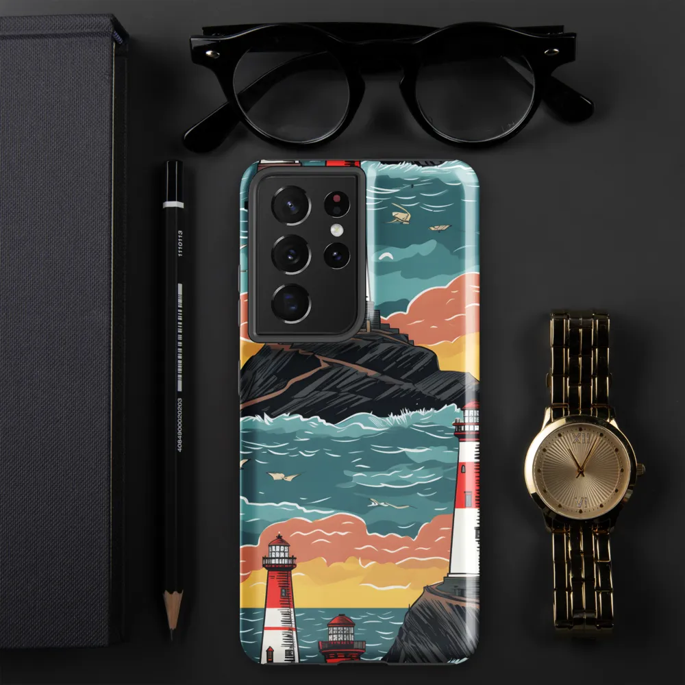 Lighthouses in a Whimsical Ocean