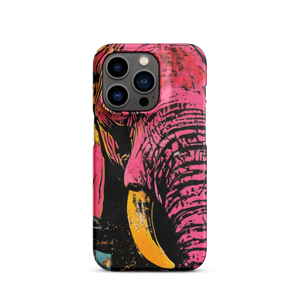 Bold Encounter: The Vibrant Elephant | Phone Case |  14 Pro | Snap Case | Matte