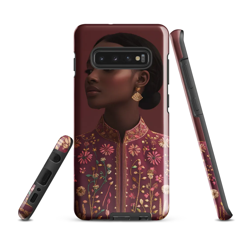 Elegance Embodied: A Traditional Fashion Statement | Phone Case |  S10 Plus | Tough Case | Glossy