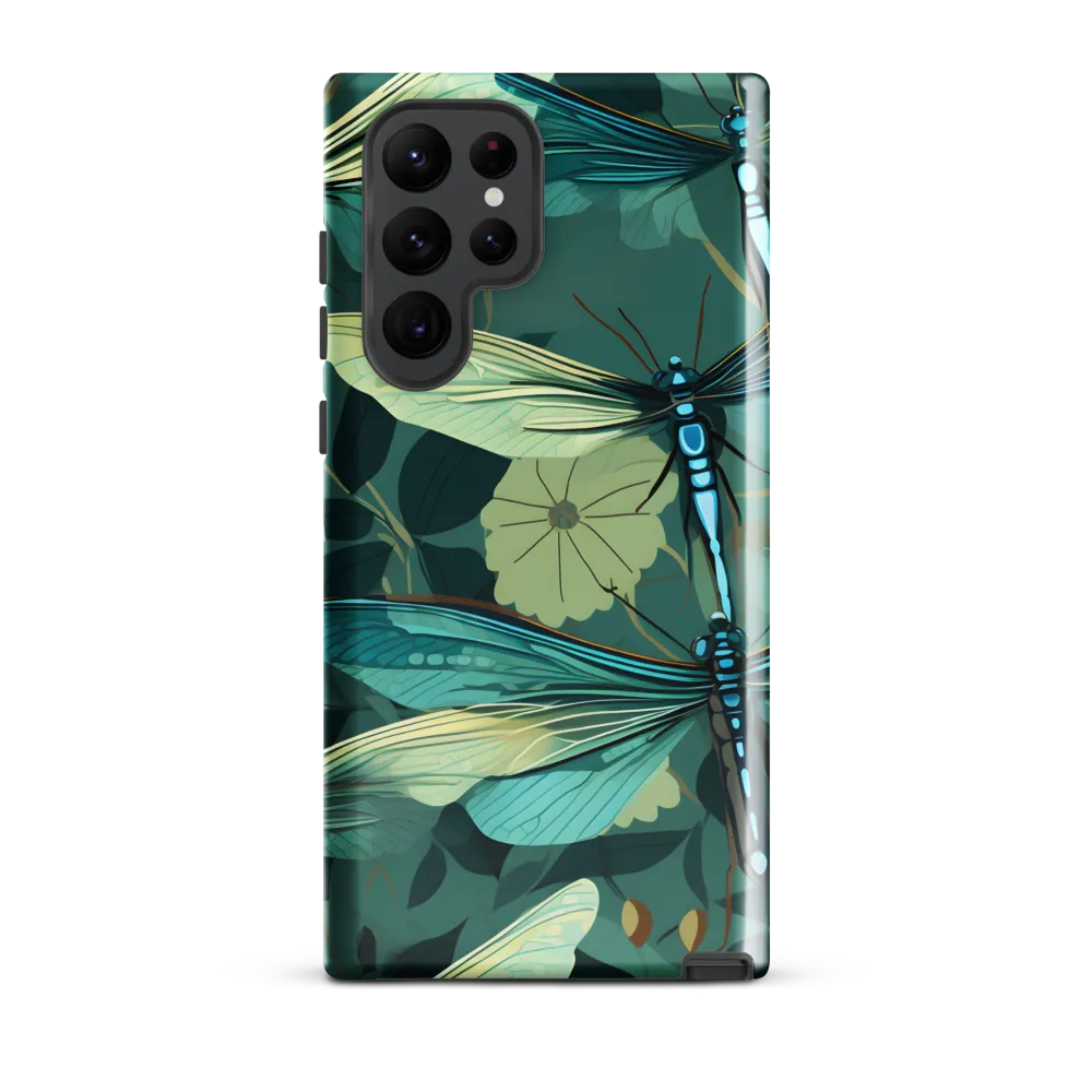 Whispers of Nature: Dragonflies in Harmony | Phone Case |  S22 Ultra | Tough Case | Glossy