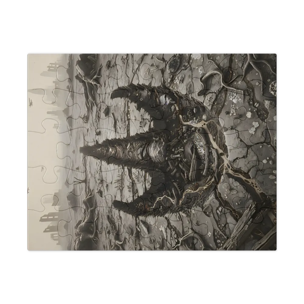 Sepia Wasteland 
 Jigsaw Puzzle in Tin Box