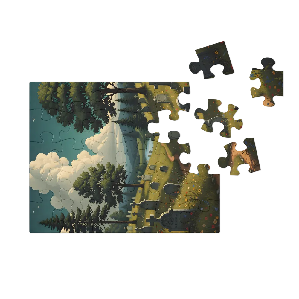 Meadow of Remembrance 
 Jigsaw Puzzle in Tin Box