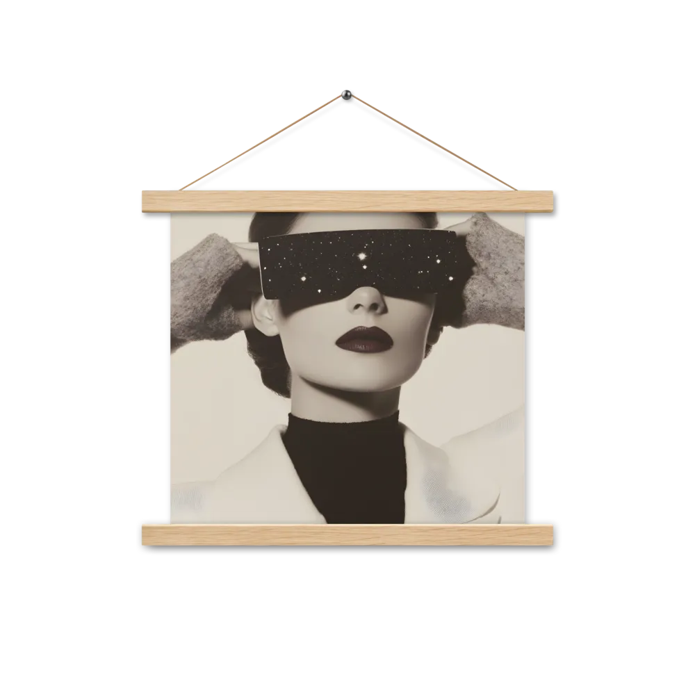 Celestial Elegance | Poster With Oak Wood Hanger | 14″×14″