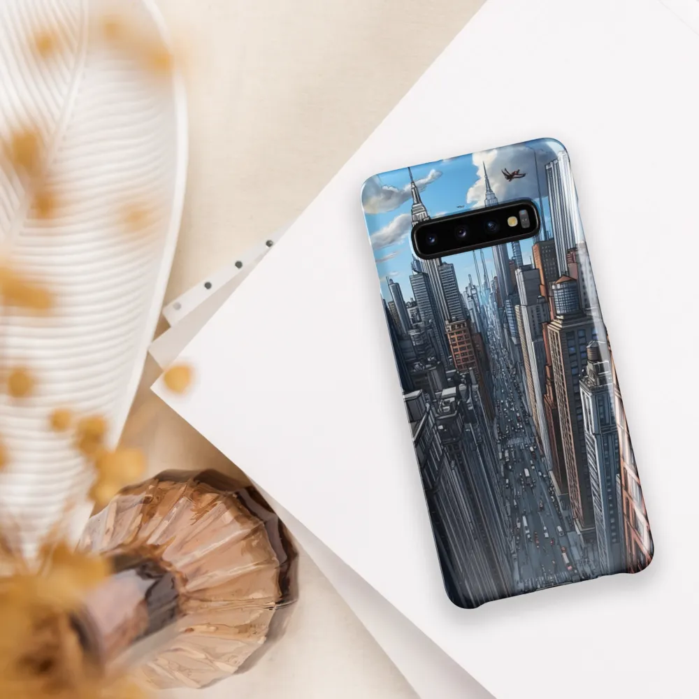 Skyline Symphony: A City in Motion | Phone Case |  S10 Plus | Snap Case | Glossy