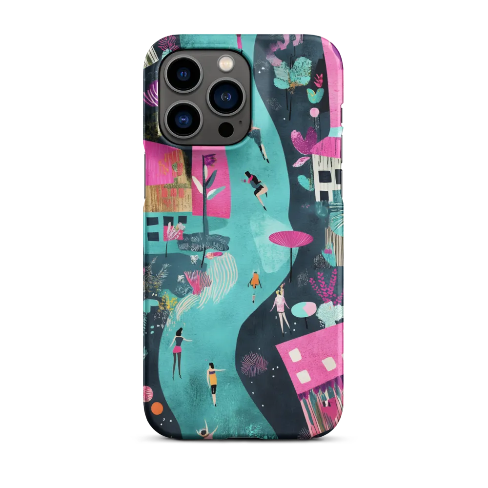Whimsical Journey Through a Vibrant Landscape | Phone Case |  14 Pro Max | Snap Case | Matte