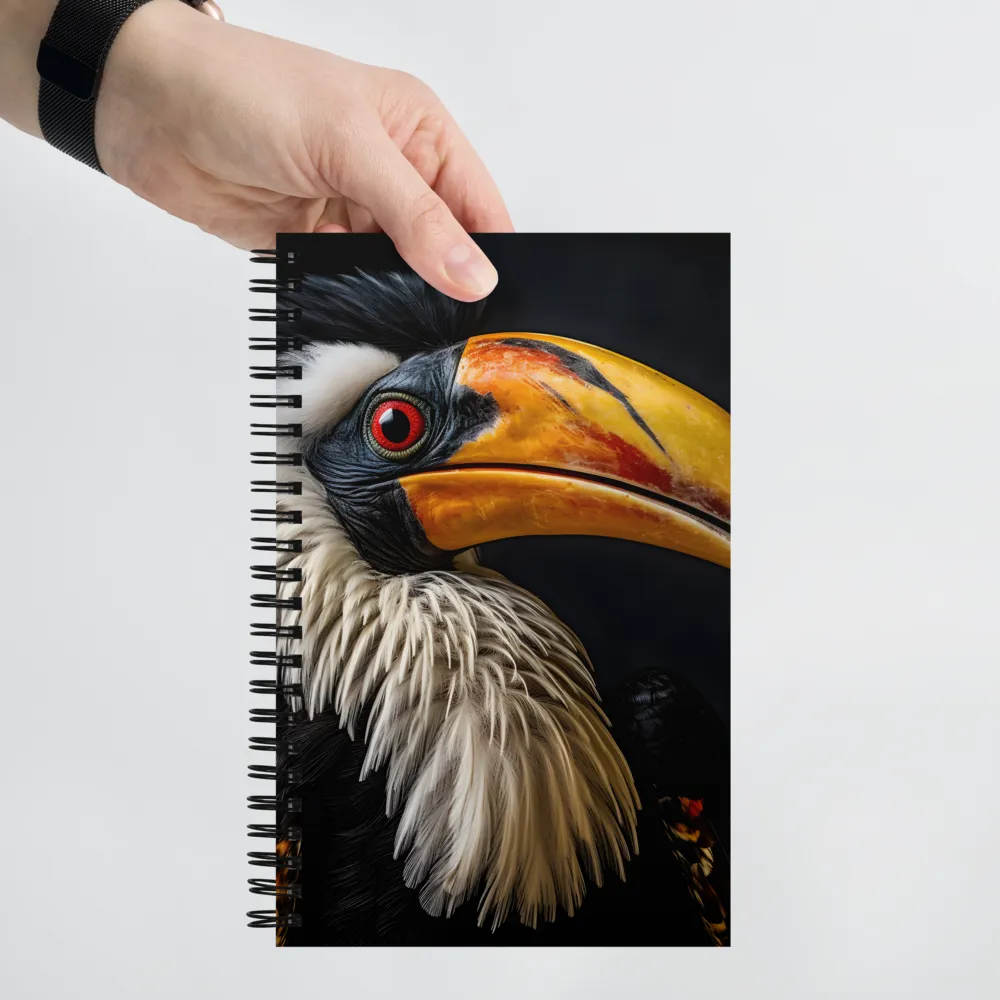 Majestic Hornbill Portrait | Spiral Notebook