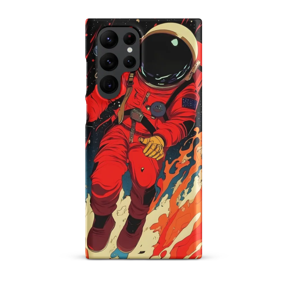 Cosmic Descent of the Astronaut | Phone Case |  S22 Ultra | Snap Case | Matte