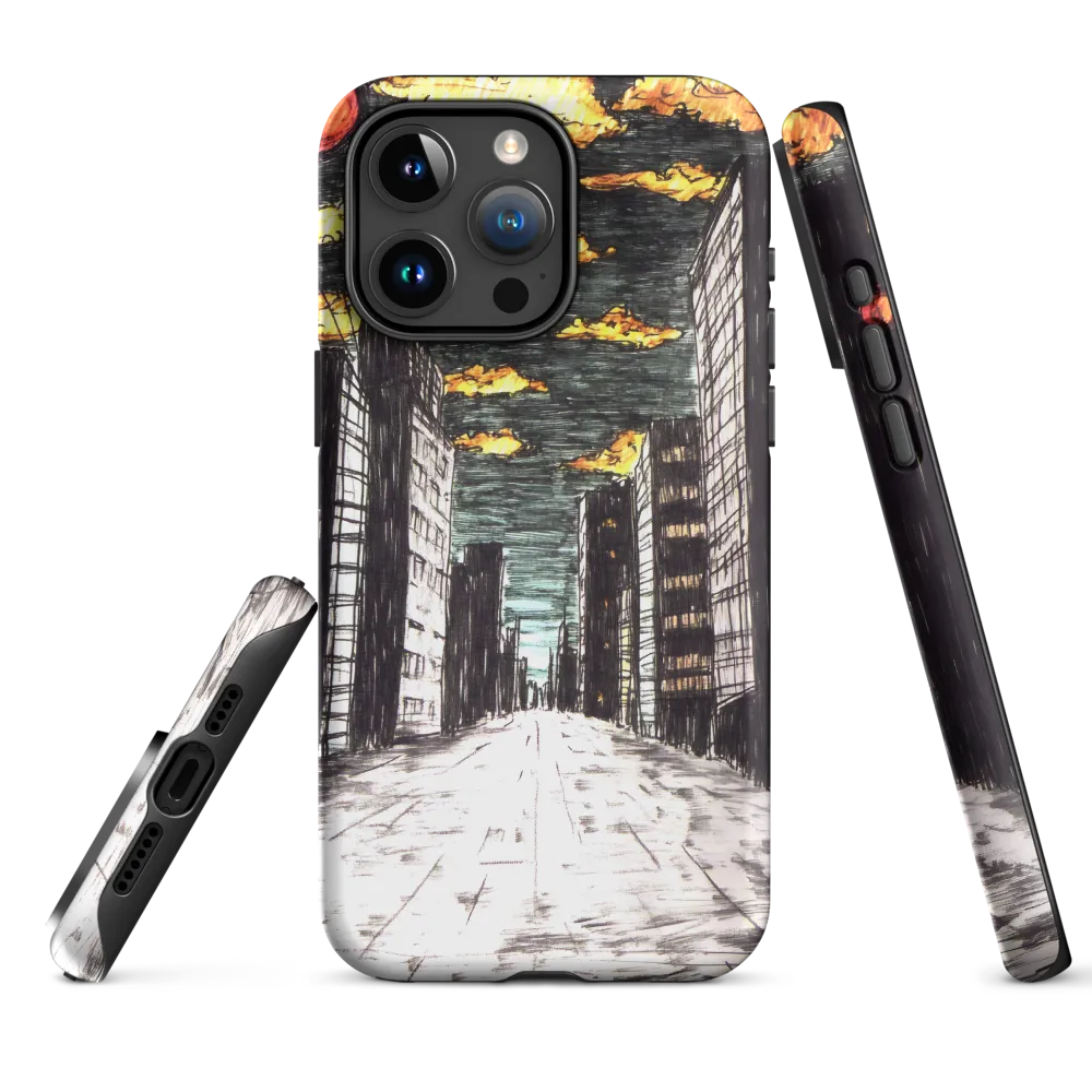 Eclipsed Cityscape | Phone Case |  15 Pro Max | Tough Case | Matte