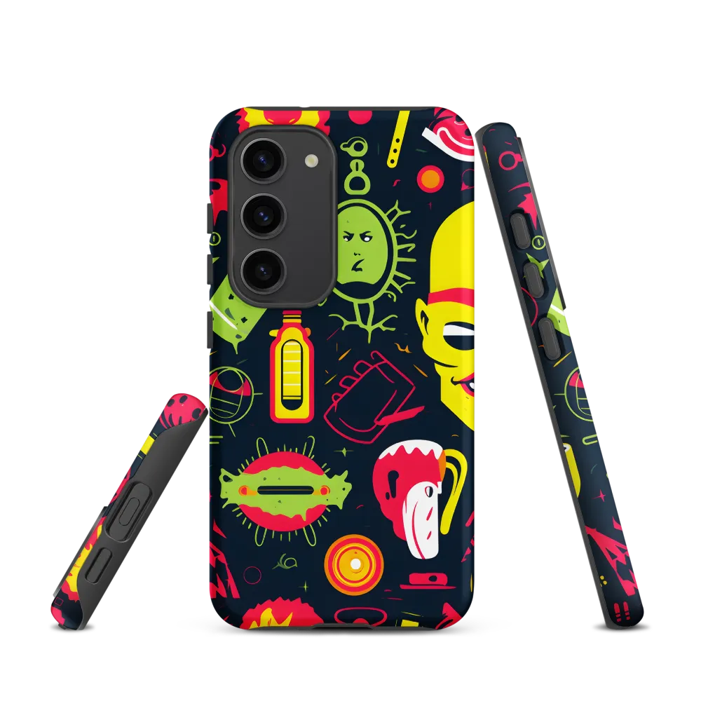 Neon Revelry: A Quirky Exploration of Modern Pop Art