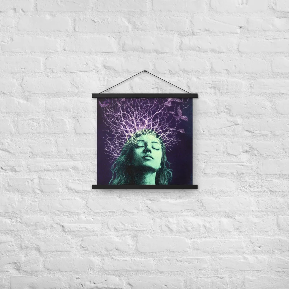 Whispers of Freedom | Poster With Black Wood Hanger | 18″×18″