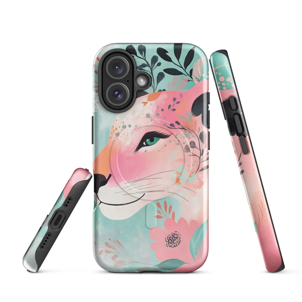 Whimsical Majesty: A Floral Lion