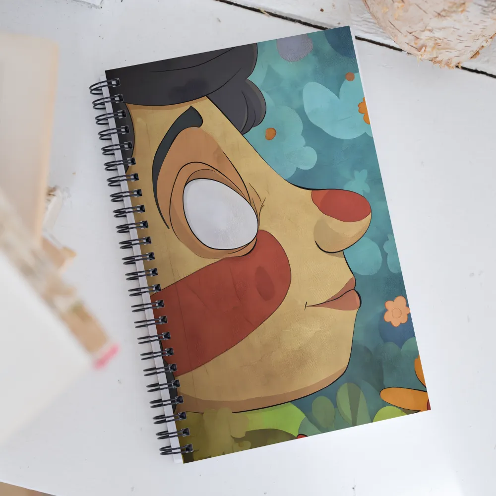 Playful Whimsy: A Character Portrait | Spiral Notebook