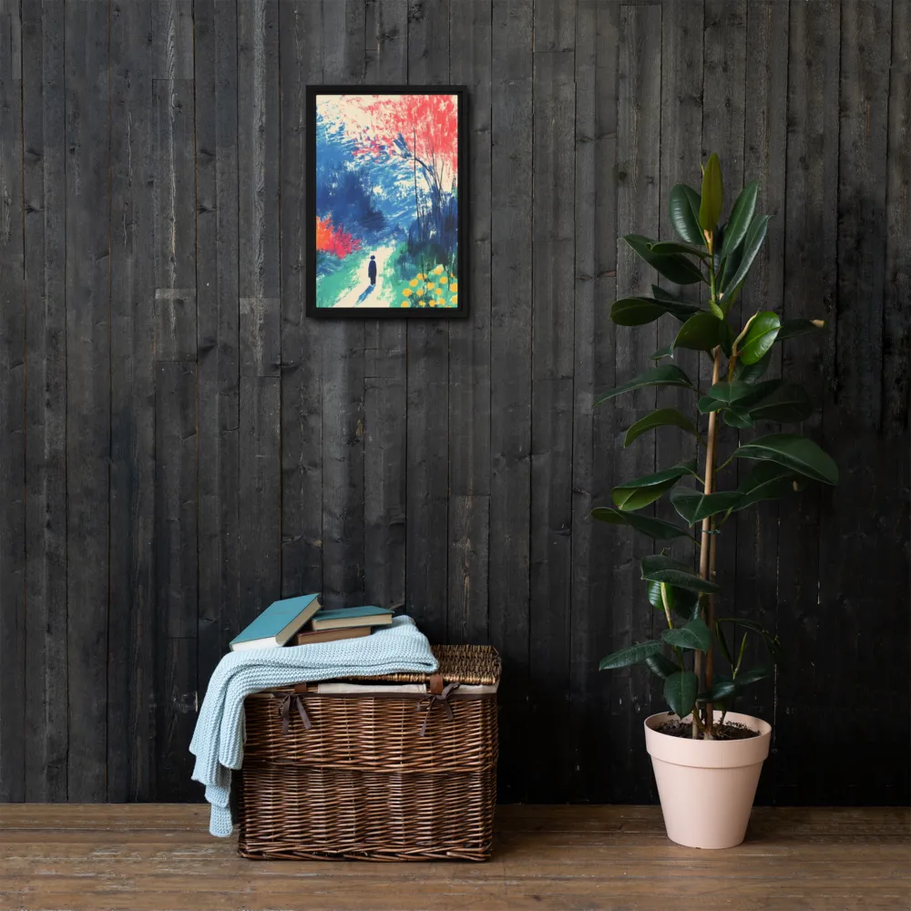 Whispers of Tranquility | Canvas with Black Frame | 12″×18″
