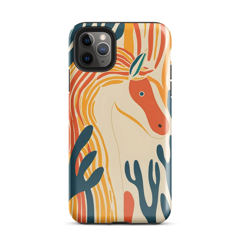 Whimsical Unicorn in a Lush Landscape | Phone Case |  11 Pro Max | Tough Case | Glossy