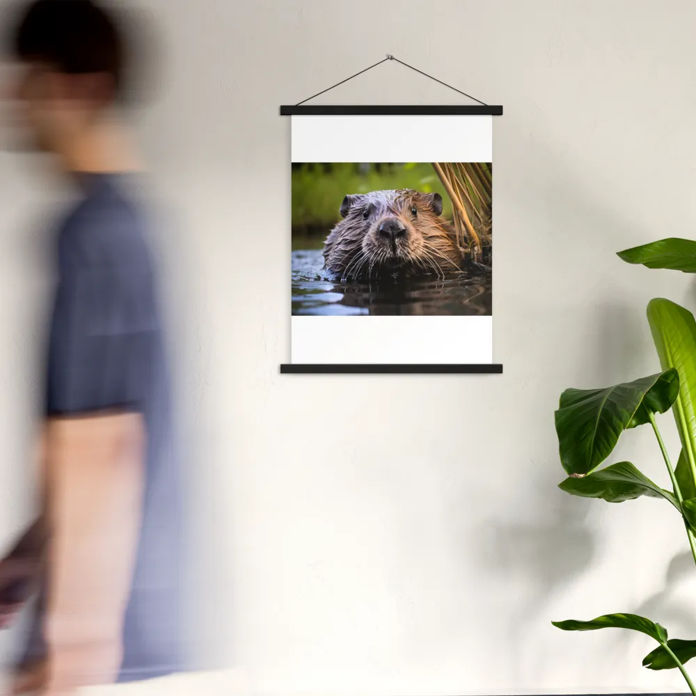 Emergence of the Beaver | Poster With Black Wood Hanger | 18″×24″