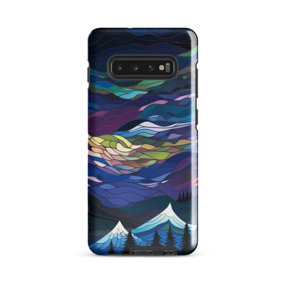 Twilight Peaks: An Abstract Mountain Landscape | Phone Case |  S10 Plus | Tough Case | Glossy