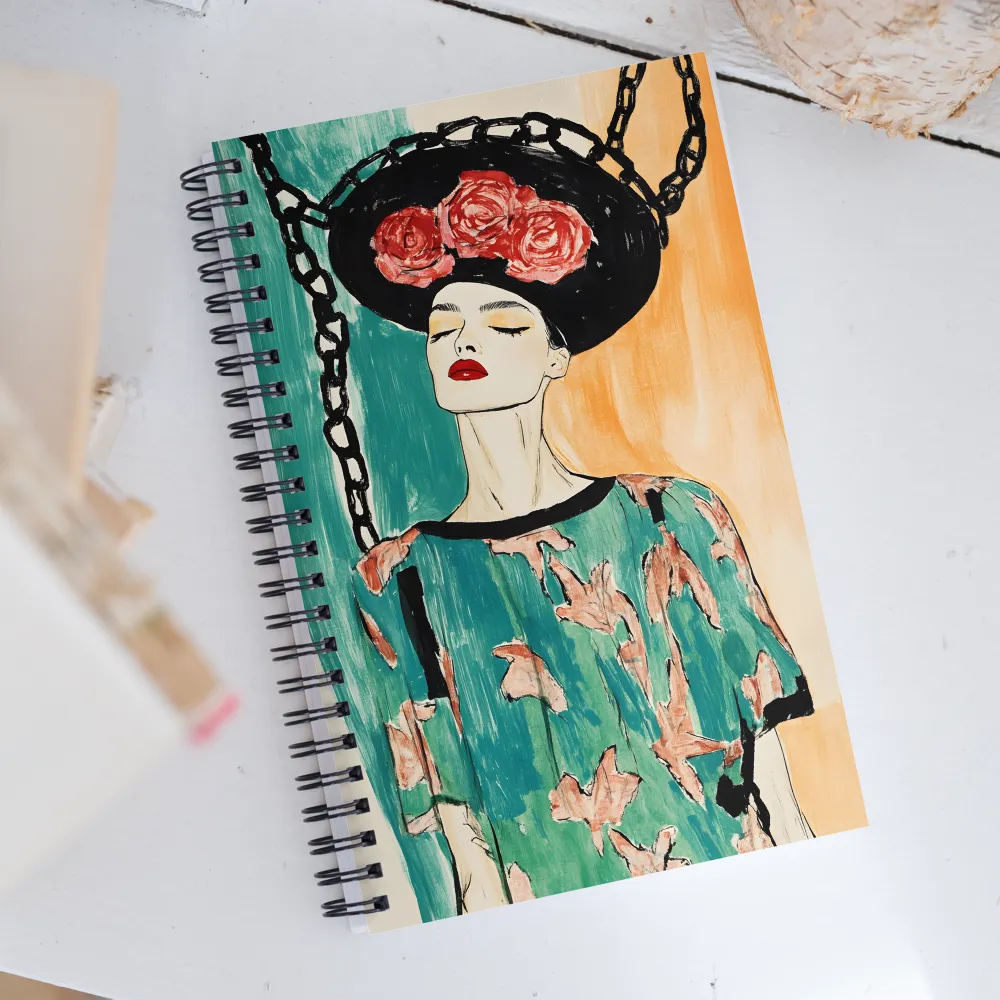 Portrait of Elegance | Spiral Notebook