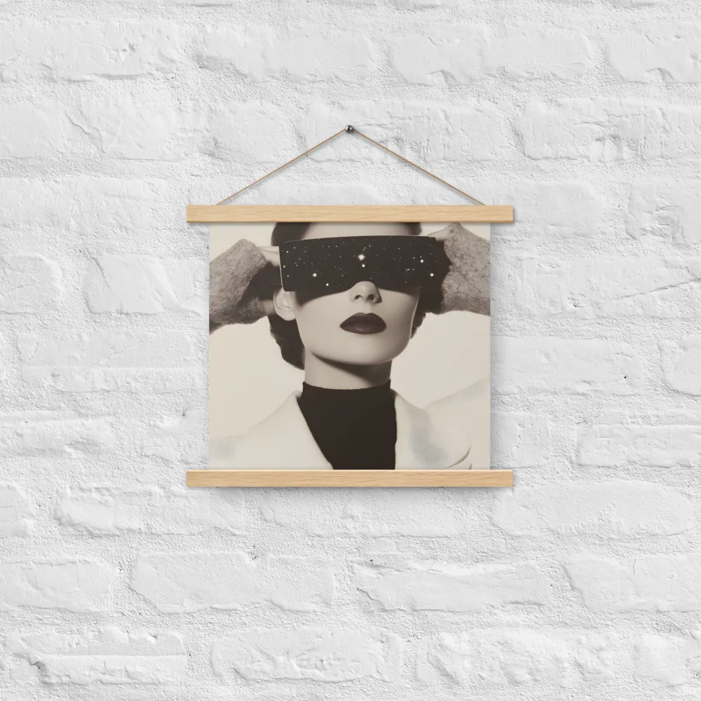 Celestial Elegance | Poster With Oak Wood Hanger | 14″×14″