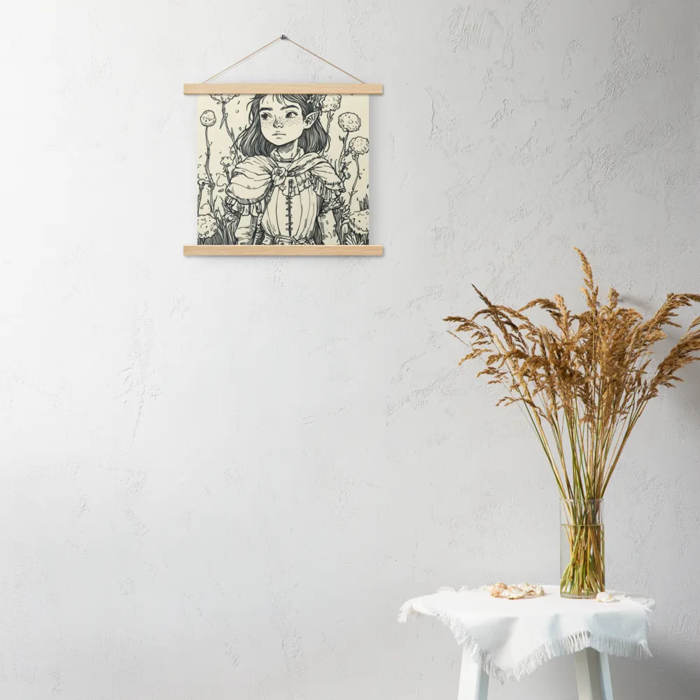A Young Guardian of Nature | Poster With Oak Wood Hanger | 14″×14″