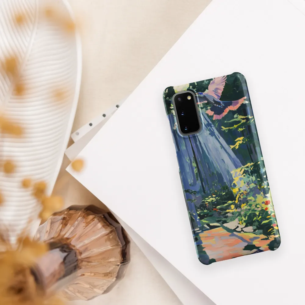 Flight of Light: A Serene Forest | Phone Case |  S20 | Snap Case | Matte