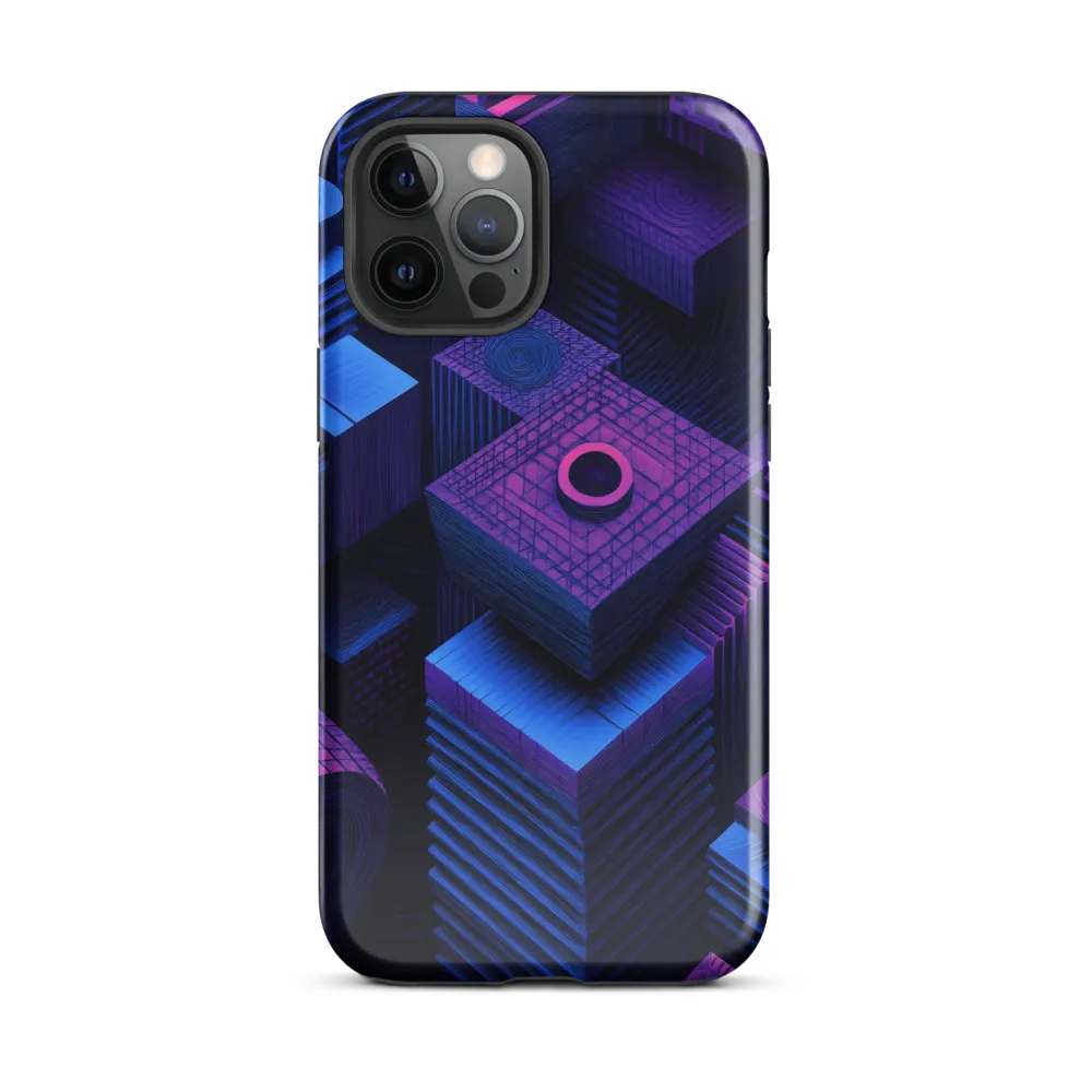 Geometric Dreams in Blue and Purple