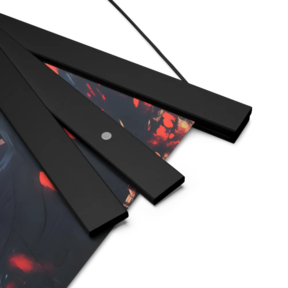 Whispers of Melancholy | Poster With Black Wood Hanger | 10″×10″