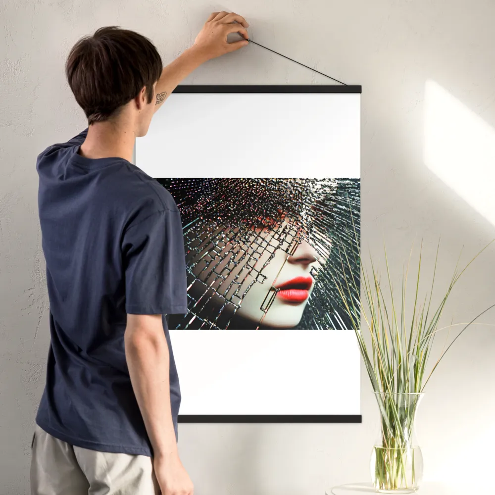 Fractured Identity | Poster With Black Wood Hanger | 24″×36″