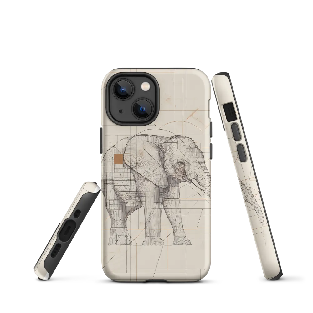 Geometric Elegance: The Steel Elephant