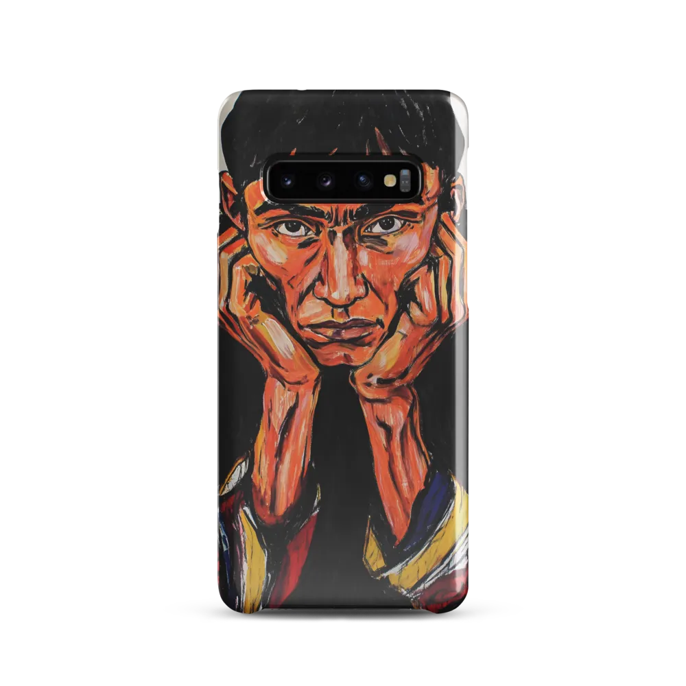 Contemplative Intensity: An Expressionist Portrait