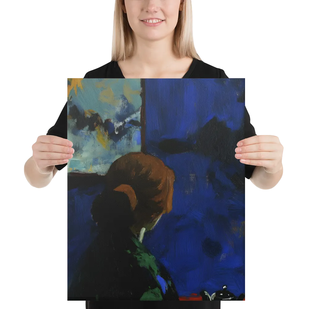 Contemplation Under the Night Sky | Canvas | 16″×20″
