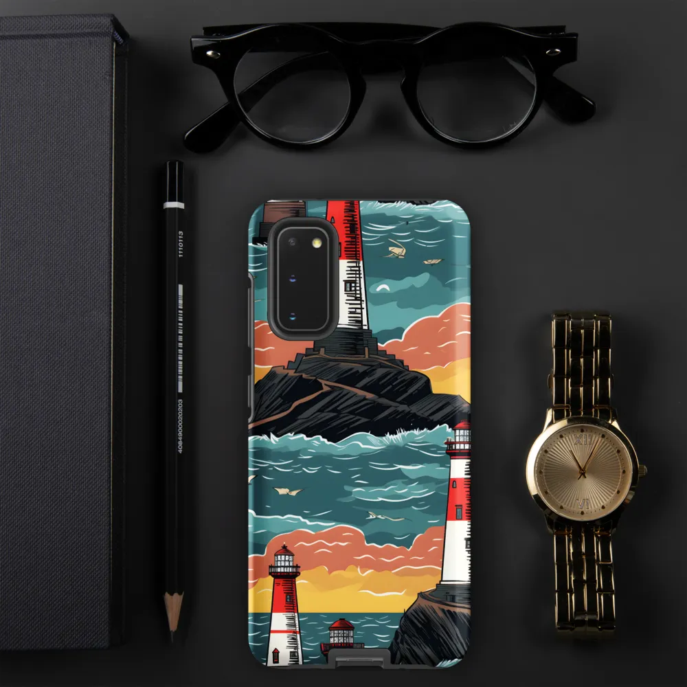 Lighthouses in a Whimsical Ocean