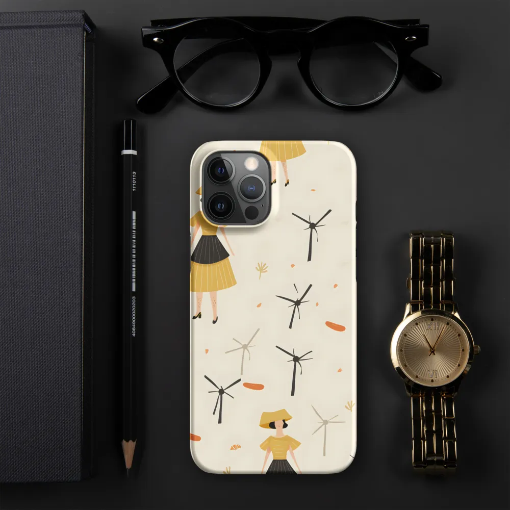 Whimsical Patterns of Nature and Femininity | Phone Case |  12 Pro Max | Snap Case | Matte