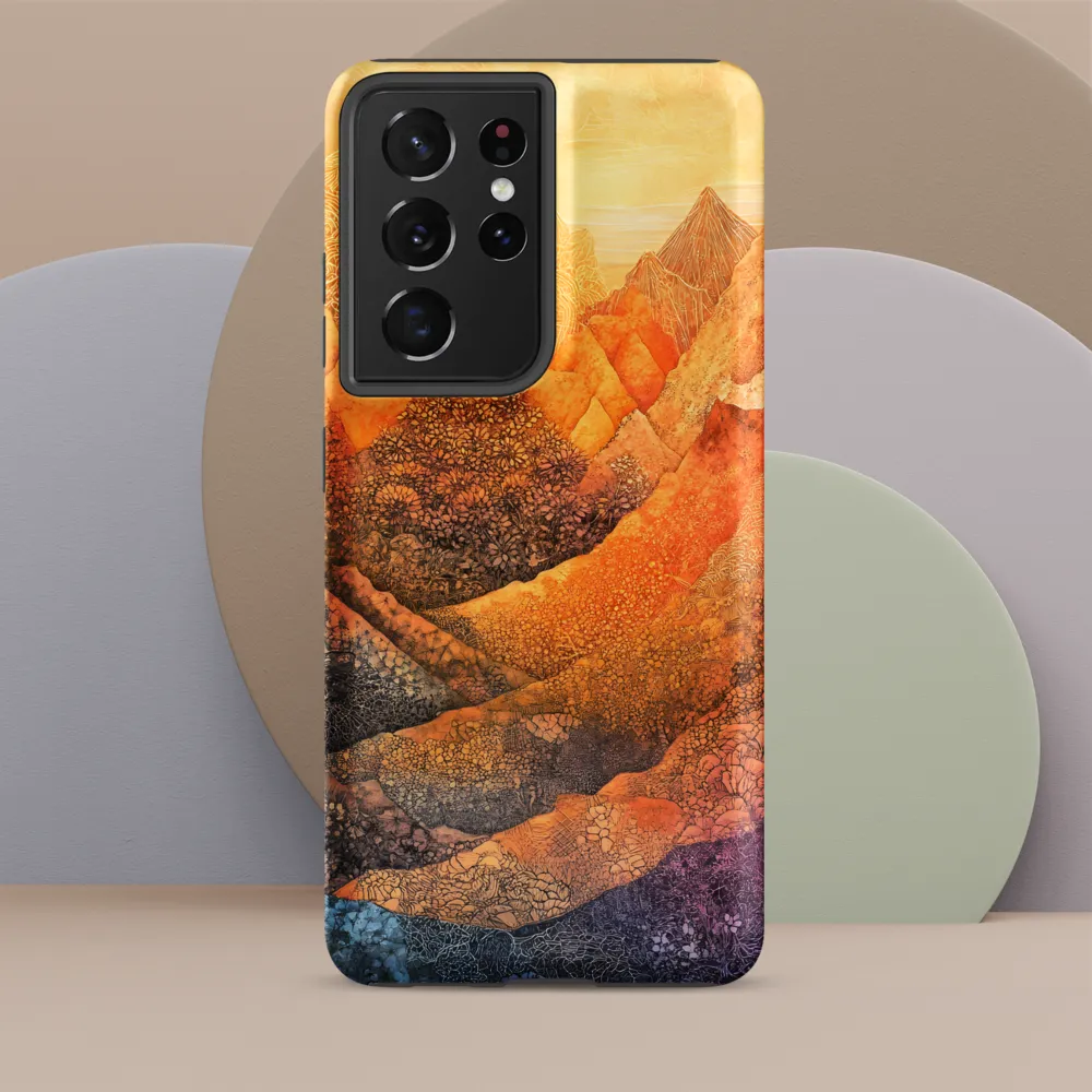 Serene Peaks of Color