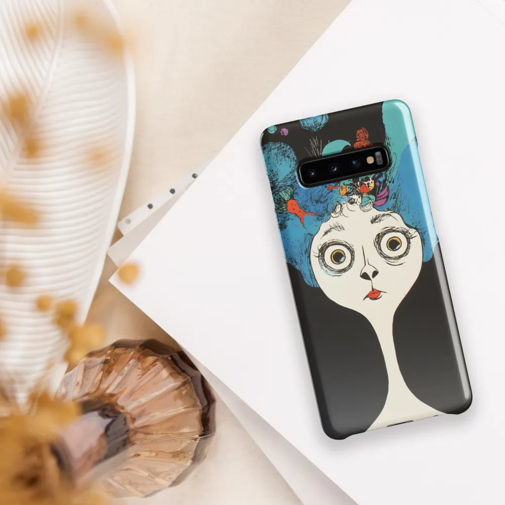 Whimsical Hairscape | Phone Case |  S10 Plus | Snap Case | Glossy