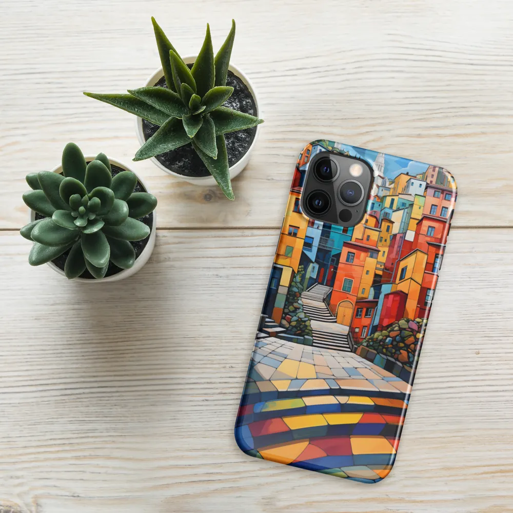 Vibrant Village: A Cubist Journey
